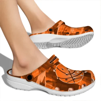 basketball logo clog canyon layers orange fashion forward.webp