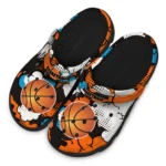 basketball logo clog cloud splash orange best selling.webp