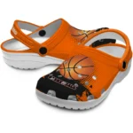basketball logo clog customized abstract dots orange best selling.webp