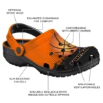 basketball logo clog customized abstract dots orange best selling.webp