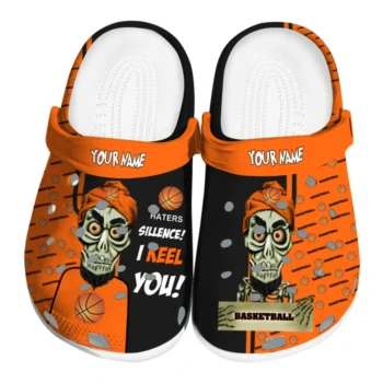 basketball logo clog customized achmed skull orange best selling.webp