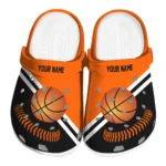 basketball logo clog customized baseball motif orange best selling.webp