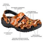 basketball logo clog customized camo print orange best selling.webp