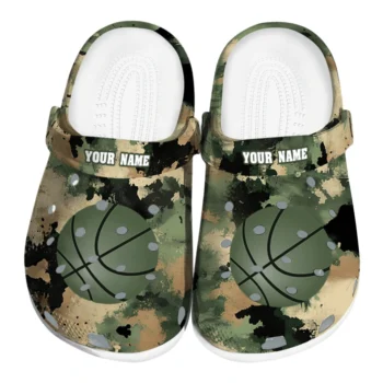 basketball logo clog customized camouflage craze green best selling.webp