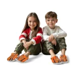 basketball logo clog customized contrasting stripes orange best selling.webp