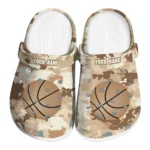 basketball logo clog customized desert camo tan best selling.webp