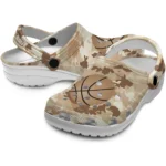 basketball logo clog customized desert camo tan best selling.webp