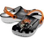 basketball logo clog customized evil presence orange black best selling.webp