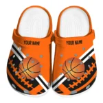 basketball logo clog customized football motif orange best selling.webp