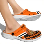 basketball logo clog customized football motif orange best selling.webp