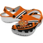 basketball logo clog customized football motif orange best selling.webp