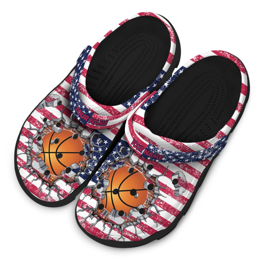 basketball logo clog customized freedom splinter red blue latest model.webp basketball logo clog customized freedom splinter red blue latest model.webp