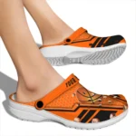 basketball logo clog customized hexagon shield orange best selling.webp