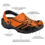 basketball logo clog customized hexagon shield orange best selling.webp