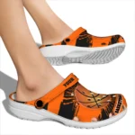 basketball logo clog customized paint splatter graphics orange best selling.webp