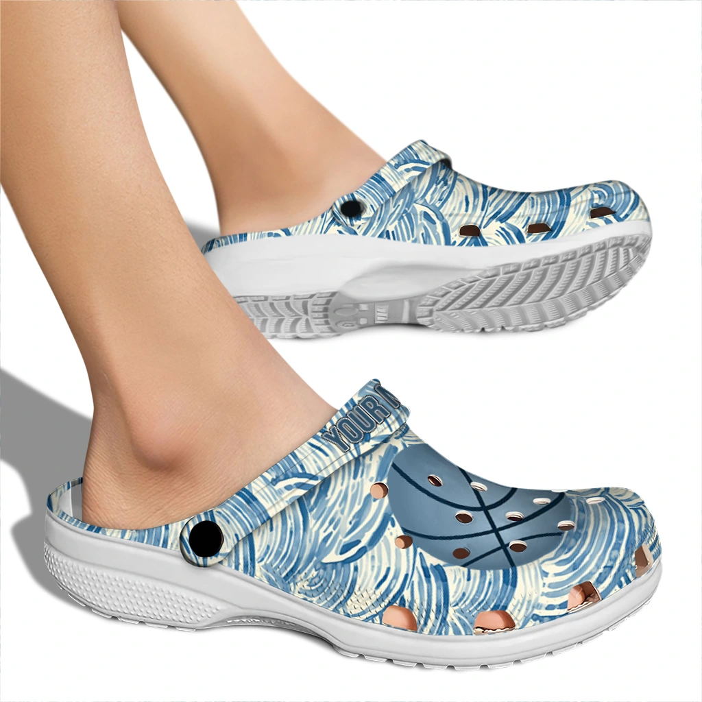 basketball logo clog customized sea swirls fashion forward.webp basketball logo clog customized sea swirls fashion forward.webp