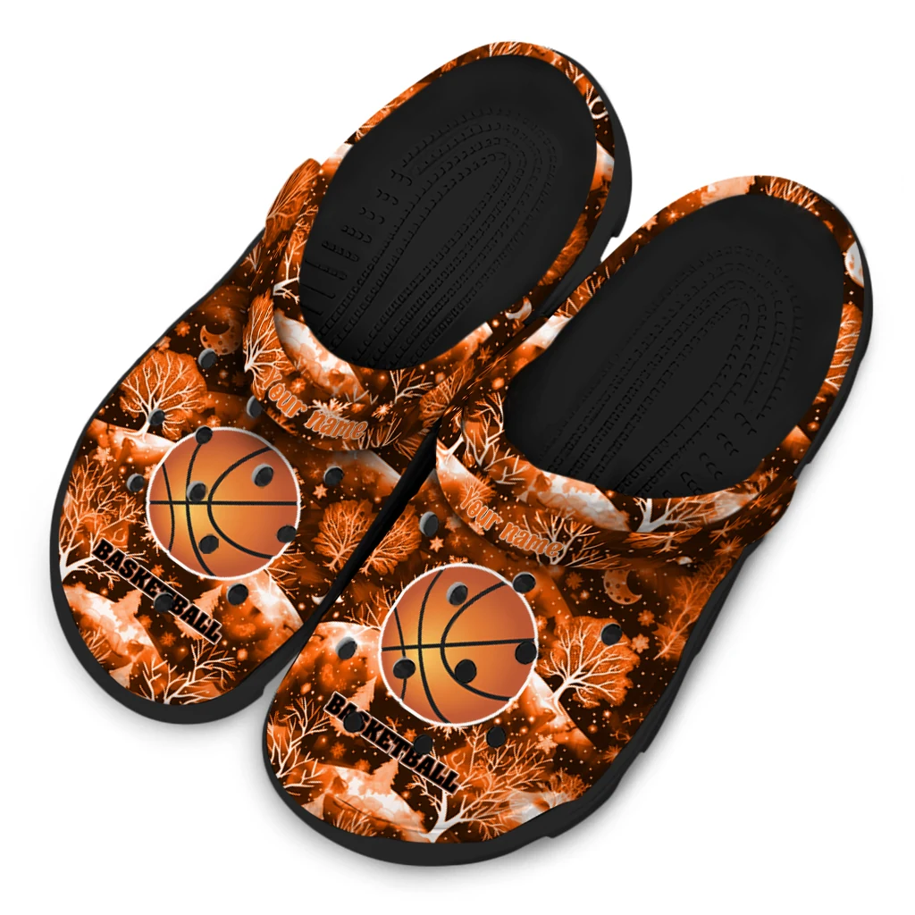 basketball logo clog customized snowy hills orange latest model.webp basketball logo clog customized snowy hills orange latest model.webp