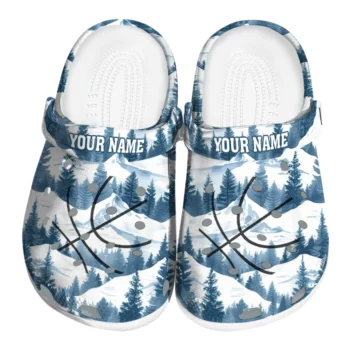 basketball logo clog customized snowy mountains best selling.webp