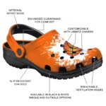 basketball logo clog customized splatter background orange white best selling.webp