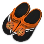 basketball logo clog customized striped accents orange best selling.webp
