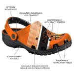 basketball logo clog customized vibrant dual tone orange best selling.webp