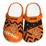 basketball logo clog customized zigzag stripes orange best selling.webp