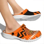 basketball logo clog customized zigzag stripes orange best selling.webp