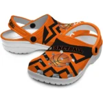 basketball logo clog customized zigzag stripes orange best selling.webp