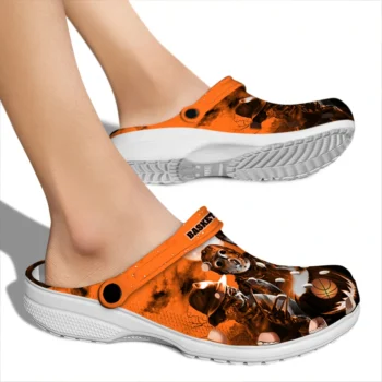basketball logo clog halloween vibes orange black fashion forward.webp