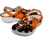 basketball logo clog halloween vibes orange black best selling.webp