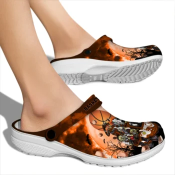 basketball logo clog spooky night orange black fashion forward.webp