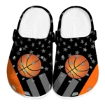 basketball logo clog stellar stripes theme orange black best selling.webp