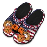 basketball logo clog us flag theme orange blue red white best selling.webp