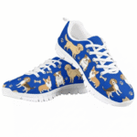 dog lovers sneakers customized multi breed dog pattern blue 2.png