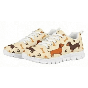golden retriever team sneakers custom loyal golden portrait cream 1.png