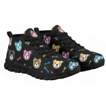 husky spirit sneakers personalized siberian husky art black 1.png