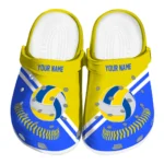 volleyball logo clog custom baseball motif yellow best selling.webp
