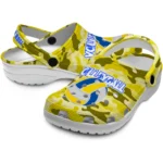 volleyball logo clog custom camo print yellow best selling.webp