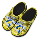 volleyball logo clog custom camo print yellow best selling.webp