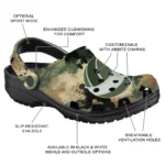 volleyball logo clog custom camouflage craze green best selling.webp