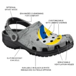 volleyball logo clog custom cracked texture gray best selling.webp