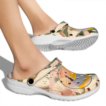 volleyball logo clog custom desert cactus pattern fashion forward.webp