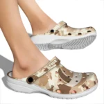 volleyball logo clog custom desert camo tan best selling.webp