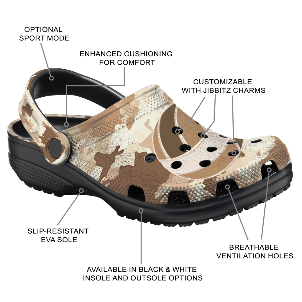 volleyball logo clog custom desert camo tan new arrival.webp volleyball logo clog custom desert camo tan new arrival.webp