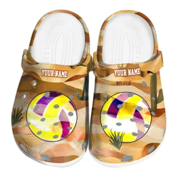 volleyball logo clog custom desert layers best selling.webp