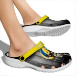 volleyball logo clog custom evil presence yellow black best selling.webp