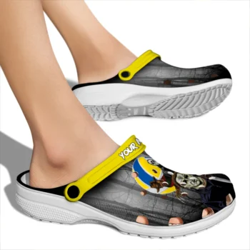 volleyball logo clog custom evil presence yellow black fashion forward.webp