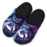 volleyball logo clog custom galaxy swirl purple blue best selling.webp