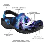 volleyball logo clog custom galaxy swirl purple blue best selling.webp