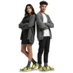 volleyball logo clog custom gripping hand yellow white best selling.webp